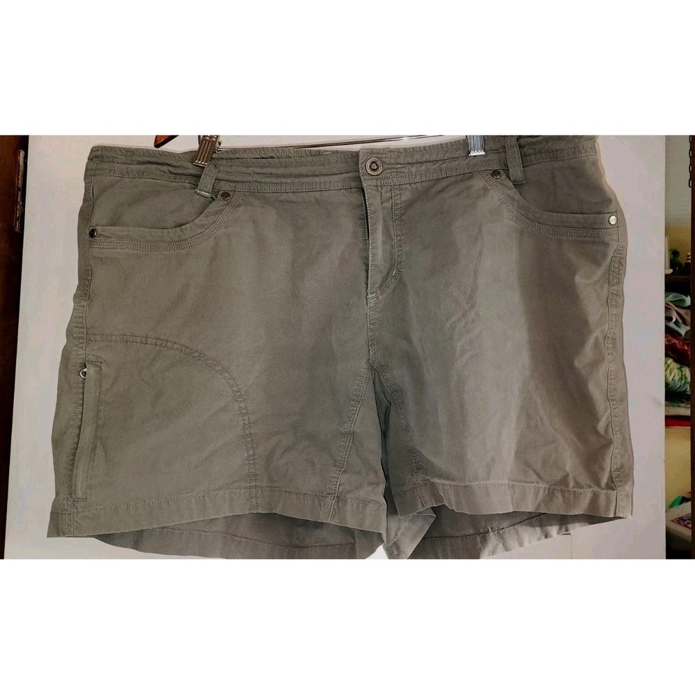 Kuhl Freeflex Shorts Women's 20W Taupe Green Style Womens Hiking Outdoor Fishing